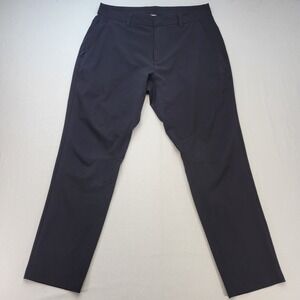 Fabletics Only Pant Mens 33x30 Black Athletic Tech Trousers PT2355650